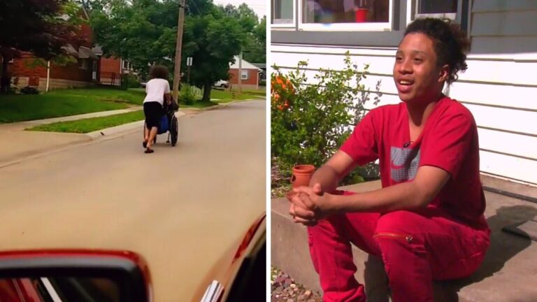 16-Year-Old Hero Risks Life To Push Blind Elderly Man’s Wheelchair Home Away From Tornado