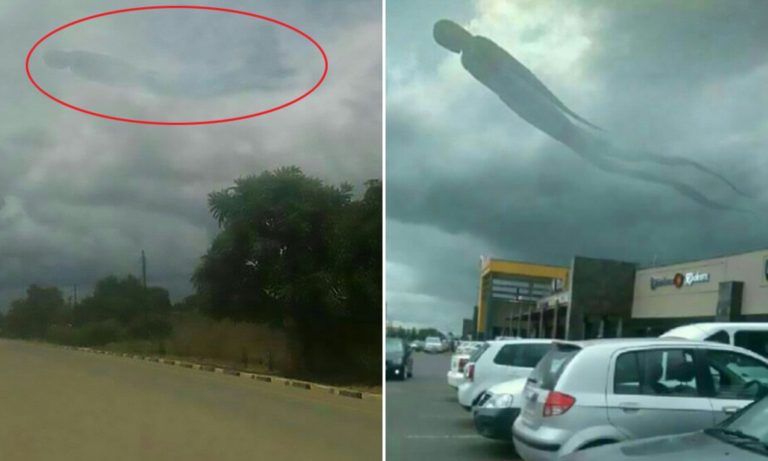 When a human-shaped cloud appears over a shopping center, shoppers flee