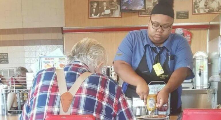 Waffle house waitress helps elderly man, then she gets a gift that changed her life forever