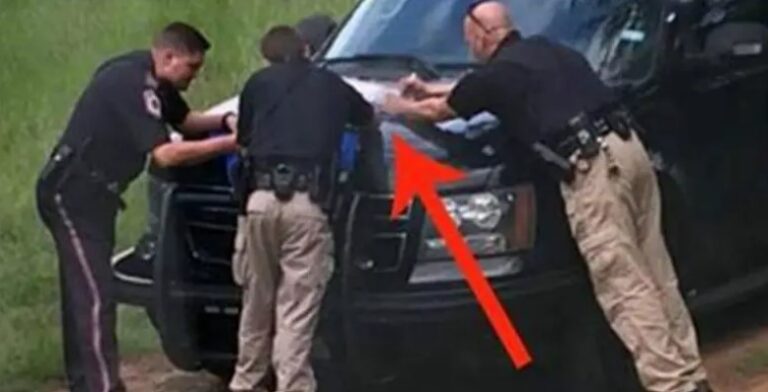 Photo Of Cops Goes Viral After Mother Reveals What They Were Really Caught Doing