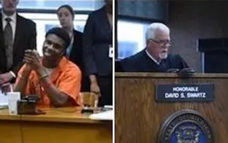 Killer smiles at victim’s family, judge wipes smug grin off his face!