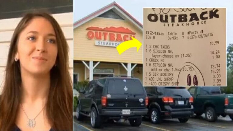 Outback Workers Wish Nobody Saw What They Wrote On Cops’ Receipt